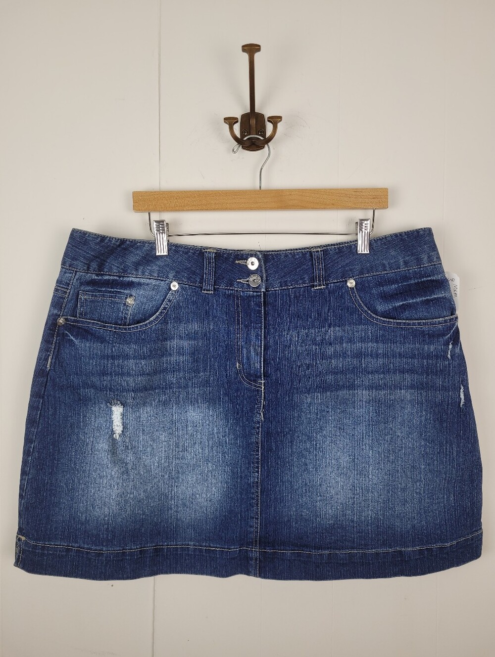 MXM Size 18 Distressed Denim Skort